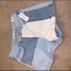 PacSun Hopper Patch Denim Mom Shorts